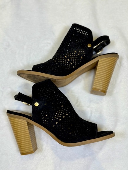 Dolce Vita Peep‎ Toe Booties Womens Size 7.5 - Picture 4 of 7